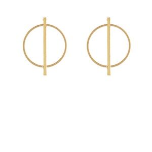 Circle & Bar Earrings